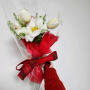 [상품 공유] [꽃몽우리] 튤립 꽃다발 생화 5송이 꽃말 크리스마스 꽃배달 택배 선물 기념일