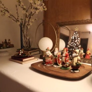 빈티지 크리스마스 나티비티 아기 예수 탄생 경배 장식, 산타클로스 컬렉션