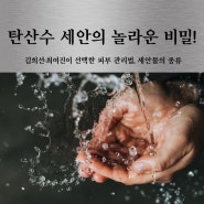 탄산수 세안의 놀라운 비밀! 김희선·최여진이 선택한 피부 관리법, 세안물의 종류