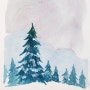 "단체수업", 크리스마스 캐럴과 함께 겨울 풍경 그리기