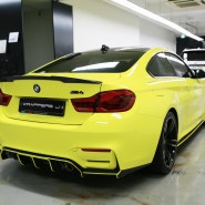 서울 F바디 BMW M4 전체랩핑 상파울루옐로우