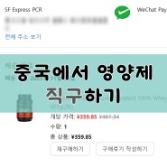 내돈내산 중국에서 영양제 직구하기 아이허브 / 추천 단백질