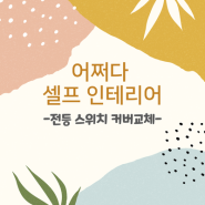 우리집은 어쩌다 셀프 인테리어 공사(전등 스위치 커버 교체)