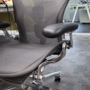 허먼밀러 의자 뉴에어론 자세교정의자 👏 풀, CD 비교 후기 , 가격 , 단점, 구매처 인노바드 (목 허리통증 직장인의 의자 구매기)