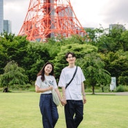 [도쿄스냅] 도쿄타워 배경으로 시바공원 한바퀴 돌며 도쿄스냅
