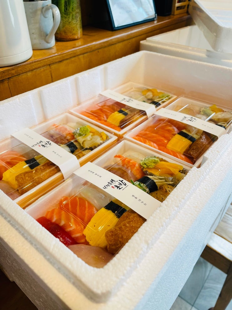 도시락에 띠지두르기로 포장완성 : 네이버 블로그