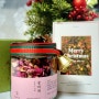 예쁜 크리스마스 선물 포장의 :: 포이티 수제꽃차 장미차