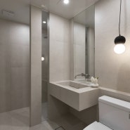 [욕실 인테리어] 단정한 선과 면을 다듬어 만들어낸 호텔같은 무드, 욕실인테리어[제이엠디자인/JMDESIGN]