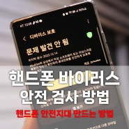 핸드폰 바이러스 검사, 악성앱 없는 휴대폰 안전지대 만드는 방법