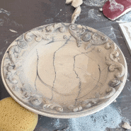 서울 시누아즈리 도자기 공방 원데이클래스 마블 접시 만들기