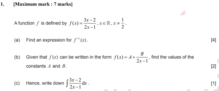 [Topic 2.6 Rational functions] [기출문제] : 네이버 블로그