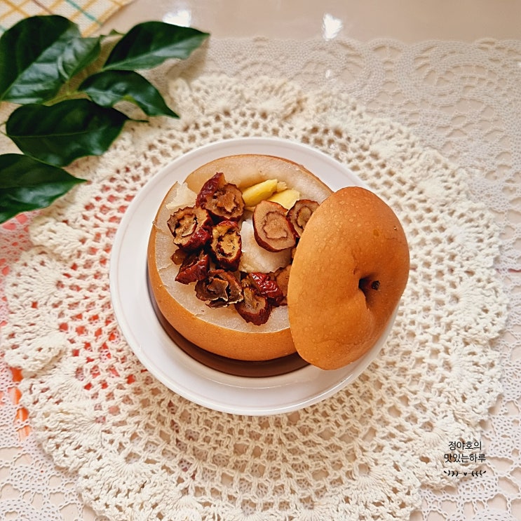 기침에 좋은 배숙 만들기 배꿀찜 배중탕 배 요리 칼로리 : 네이버 블로그