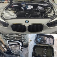 여수 순천 광양 광주 BMW 118D 오메가 G1 엔진오일교환 ZF밋션오일 교환