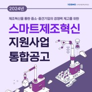 [KOSMO 뉴스 +] 2024년 스마트제조혁신 지원사업 통합공고 안내