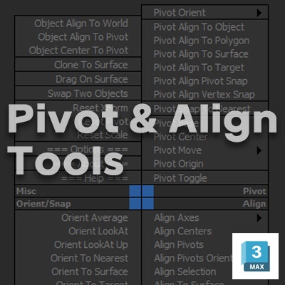 무료 3DS Max Script 오브젝트 정렬, 피벗 정렬 및 오브젝트 스냅 기능의 Pivot & Align Tools ...