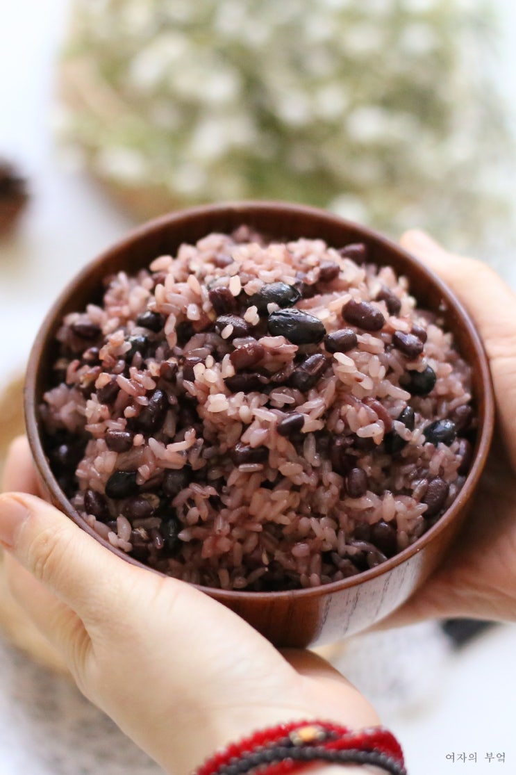 동지 팥찰밥 팥밥 만드는 법 전기밥솥 찰밥 만들기 팥삶는법 찹쌀밥 밥물 팥요리 팥삶기 : 네이버 블로그