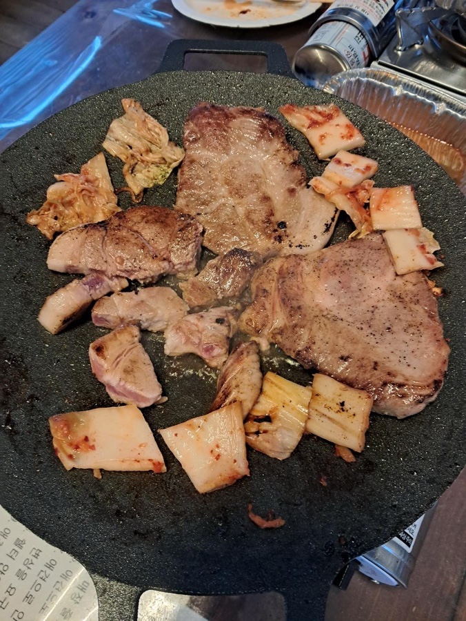 인천캠핑식당, 돌멩이캠핑바베큐 후기