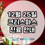 12월 25일 크리스마스 진료 안내