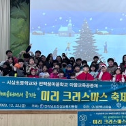 장성 축령산 서삼초등학교 미리크리스마스축제 백련동편백농원