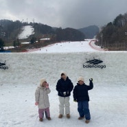 아이와 겨울여행 : 휘닉스 평창 스노우빌리지 눈썰매장