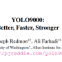 YOLO v2(yolo9000) : Better, Fast, Strong