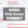 윈도우 화면캡처 PrintScreen 버튼 하나로 쉽게 사용하는 방법