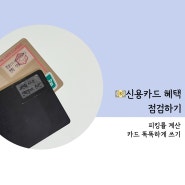 💵 신용카드 혜택 점검 - 피킹률 계산, 카드 똑똑하게 쓰기