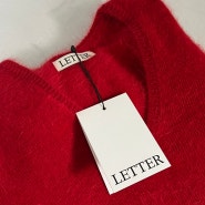 letter 샵레터 Carol wholegarement knit (red)