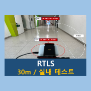 [30m /실내 테스트] X-RTLS-100 실내 거리측정 테스트