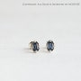 Clover Earrings - Blue sapphire