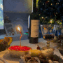 table#1. 크리스마스 : 단호박 에그슬럿, 꽃등심, 파스타, 레드벨벳 티라미수, 킹스그로브 와인