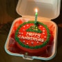 위티스위티 : 이태원역 크리스마스 레터링 도시락 케이크