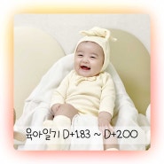 육아일기 D+183 ~ D+200 아기 코감기, 애착인형, 접종열, 잘때 식은땀, 분유거부