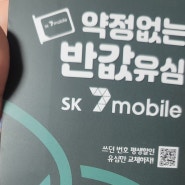 [내돈내산] SK7모바일 알뜰폰 가입 후기