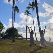 2022 우당탕탕 하와이 우정여행 | day 4 - 마구로 스팟, 이야스메 무스비, 알라모아나 비치 스냅
