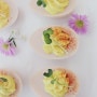 비건식탁 내부엌에서 실험중인 vegan eggs