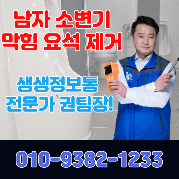 일산 상가 남자 소변기 막힘 요석 제거 업체 권팀장(서울 경기 인천) : 네이버 블로그