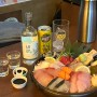 마곡 일본 감성 이자카야 ”와이와이“ 모듬 사시미에 소주 한잔
