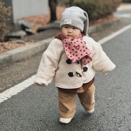 복동이 옷장 | 드타미프로젝트 뽀글양털떡코 크림 15개월 아기옷