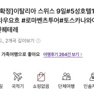 4월 이탈리아 스위스 패키지 여행 시부모님 보내드리기