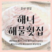 싱싱하고 질 좋은 울산 진하해수욕장 맛집 : 해녀 해물 횟집