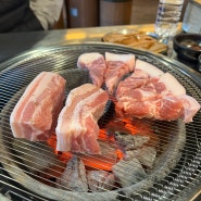 [수원] 만석공원 맛집 장인화로_삼겹살 숯불향이 제대로인 참숯직화구이 전문점!
