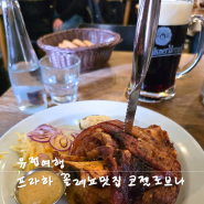 프라하 꼴레뇨 맛집 코즐로브나 코젤로브나 Kozlovna 코젤맥주 직영점