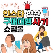 인스타 협찬 부업 쇼핑몰 구매대행 사기 판을 치네