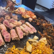 [서울 마포] 상구네솥뚜껑삼겹살▶ 양념시래기와 함께 먹는 홍대 삼겹살 맛집