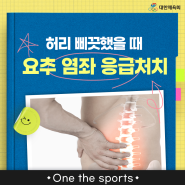 [Sports for all] 건강 맞춤법 - 허리 삐끗했을 때 응급처치