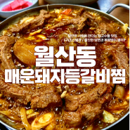 광주 월산동 맛집 매운돼지등갈비찜 맛있게 맵다!!