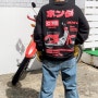 남자 일본 오버핏 맨투맨 빈티지 바이크 슈퍼 커브 오토바이 티셔츠