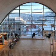 노르웨이 여행 트롬쇠 오로라 보기 전 방문자센터 도서관 성당 시내 투어