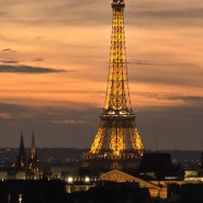 에펠탑 촬영 장소 추천 : 퐁피두 센터 테라스 전망대에서 바라본 "에펠탑"